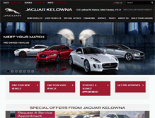 Tablet Screenshot of jaguarkelowna.com